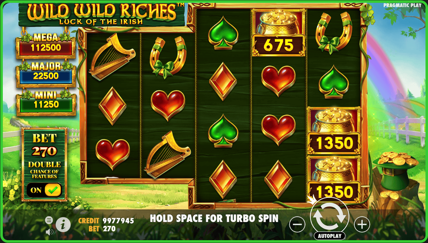 Wild Wild Riches Online Slot Interface